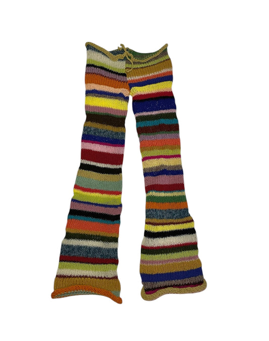 Striped knitted pants