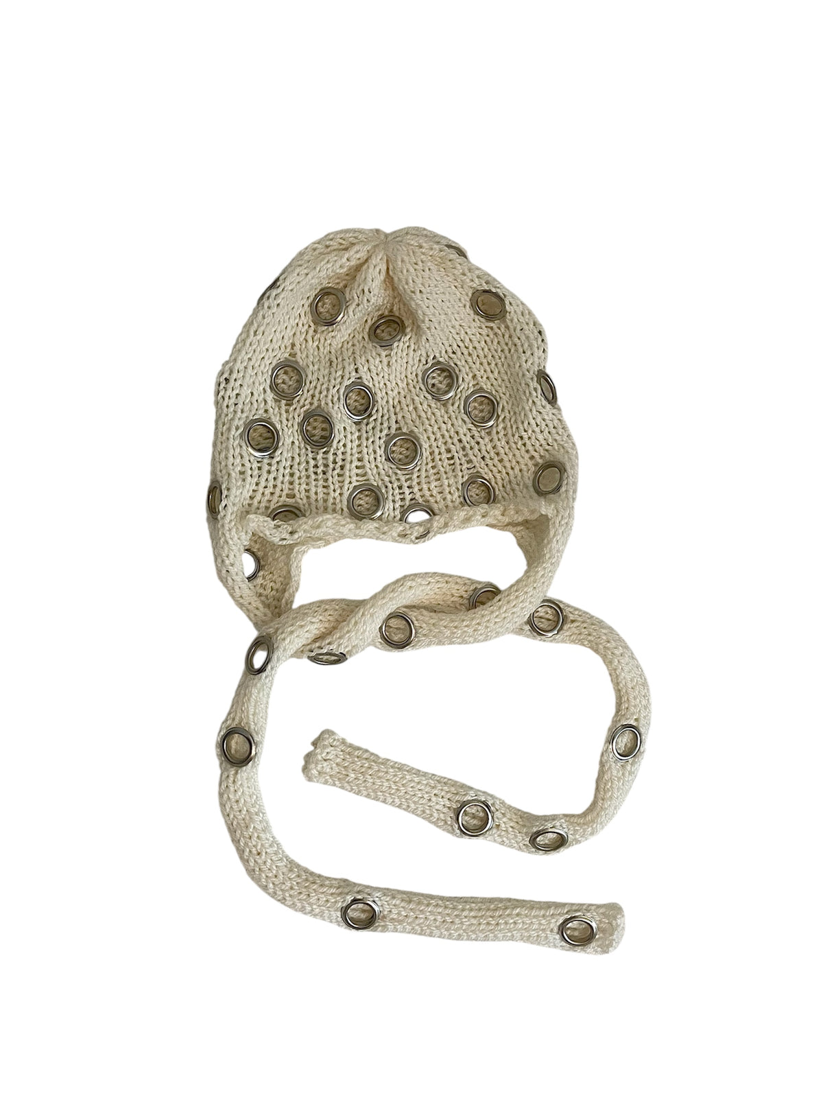 Eyelet bonnet white