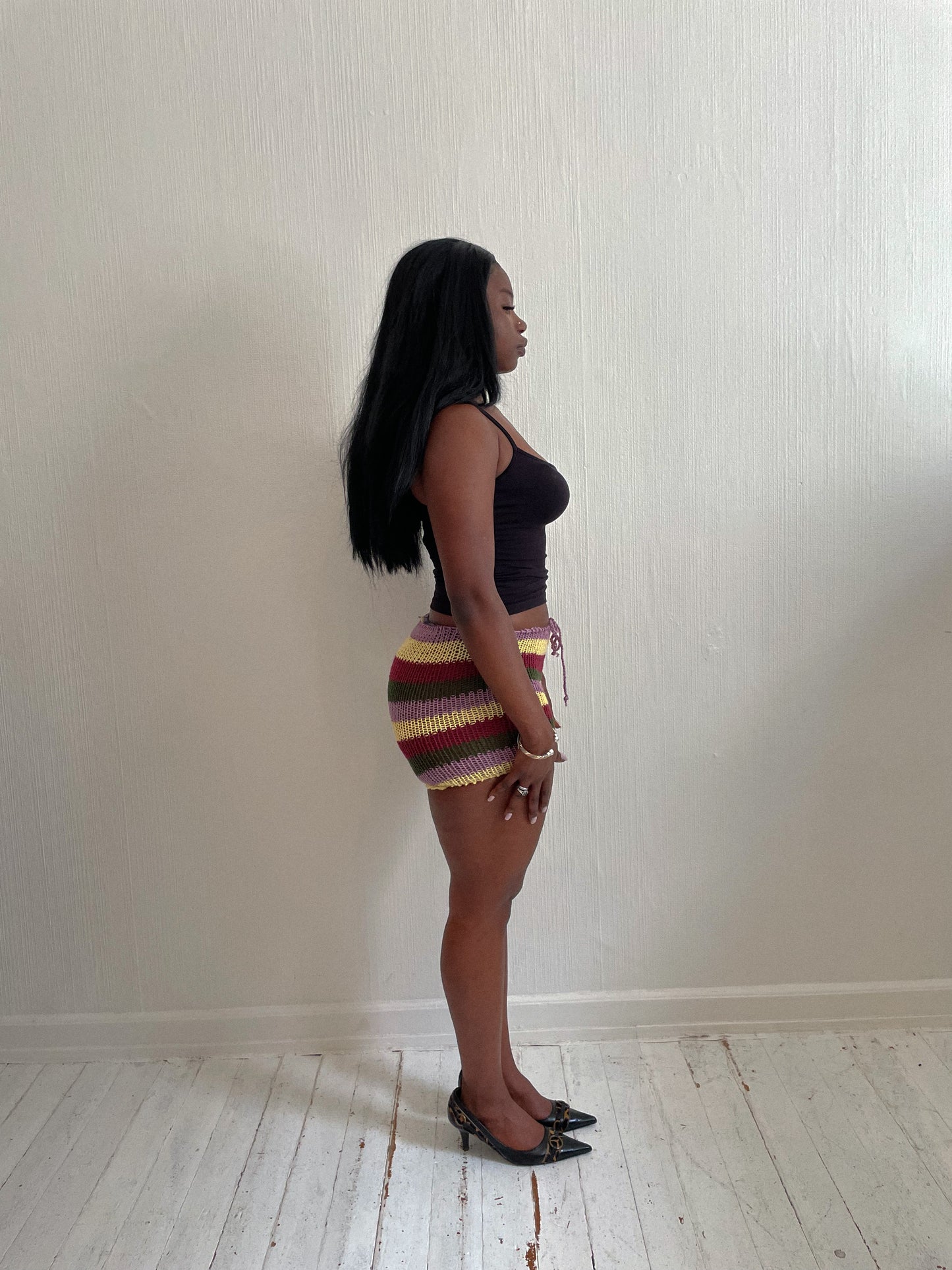 Striped knitted Shorts