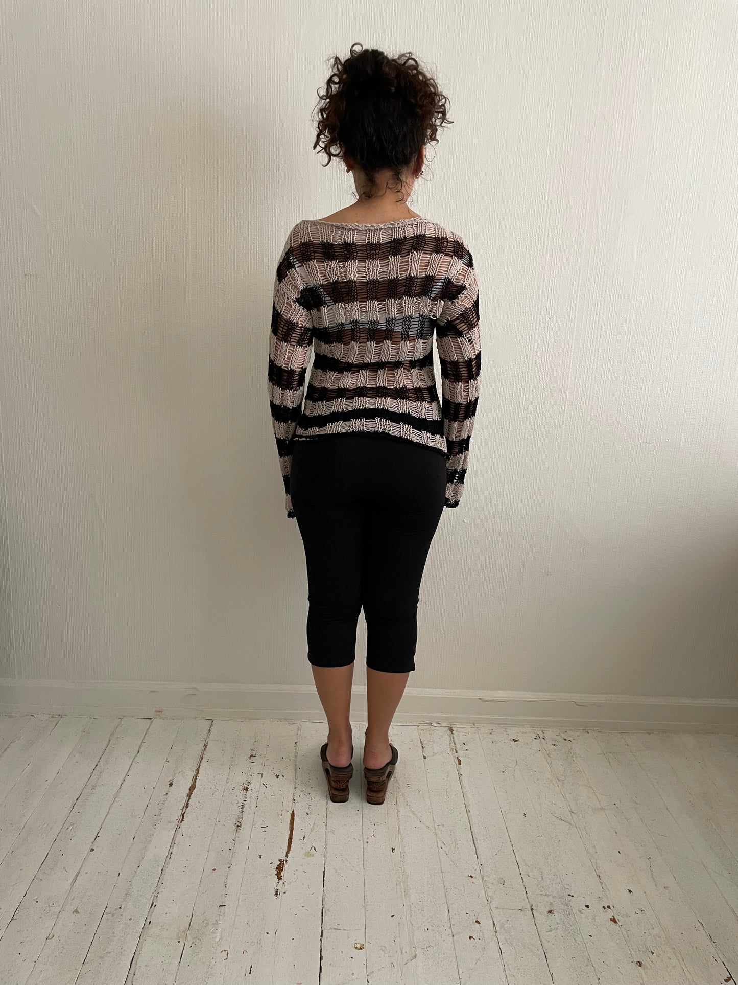 Striped knitted jumper