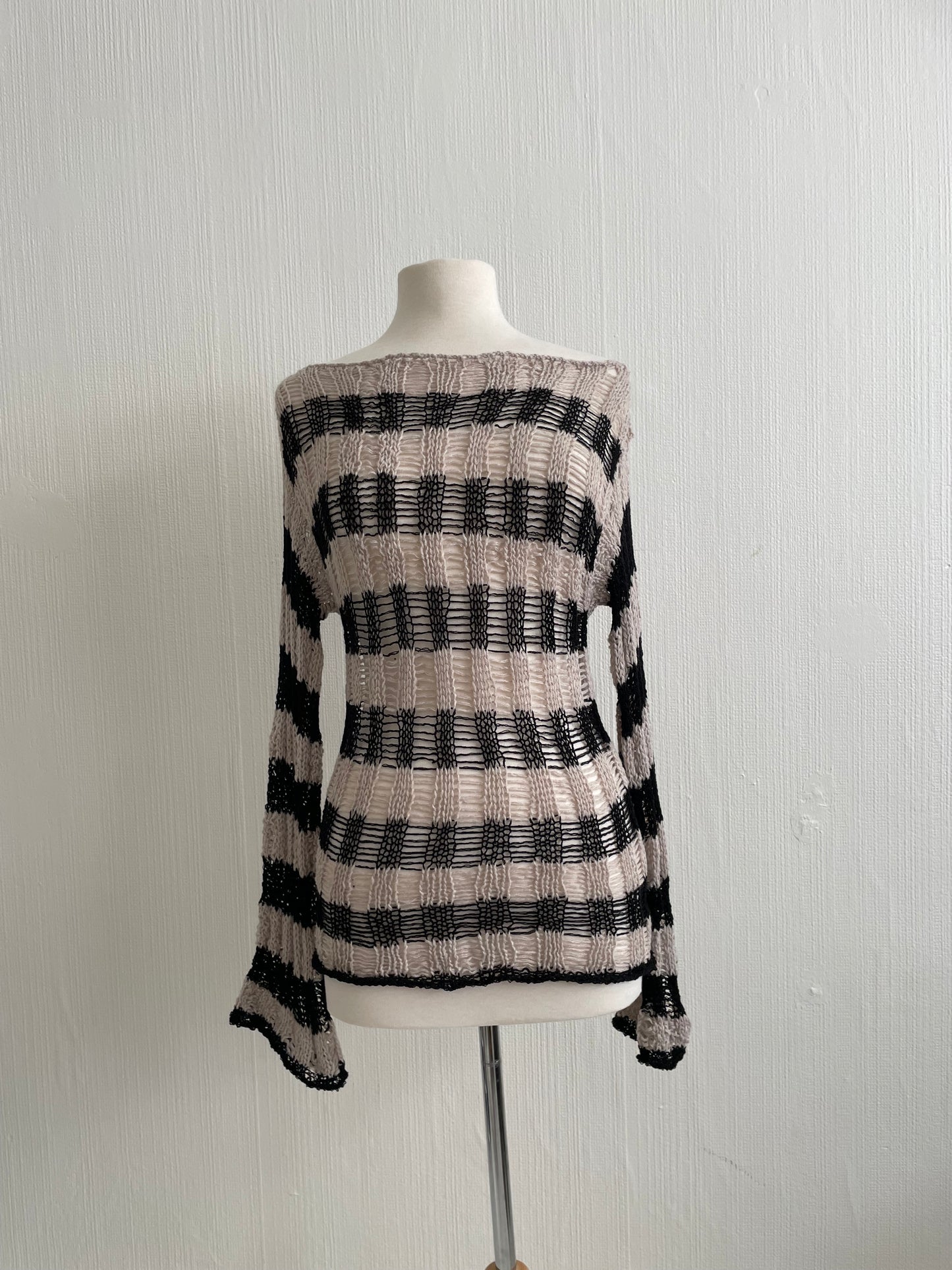 Striped knitted jumper