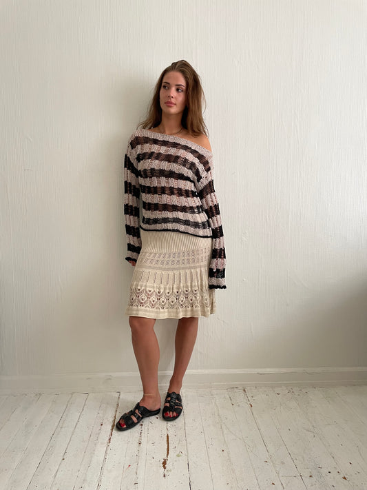 Striped knitted jumper