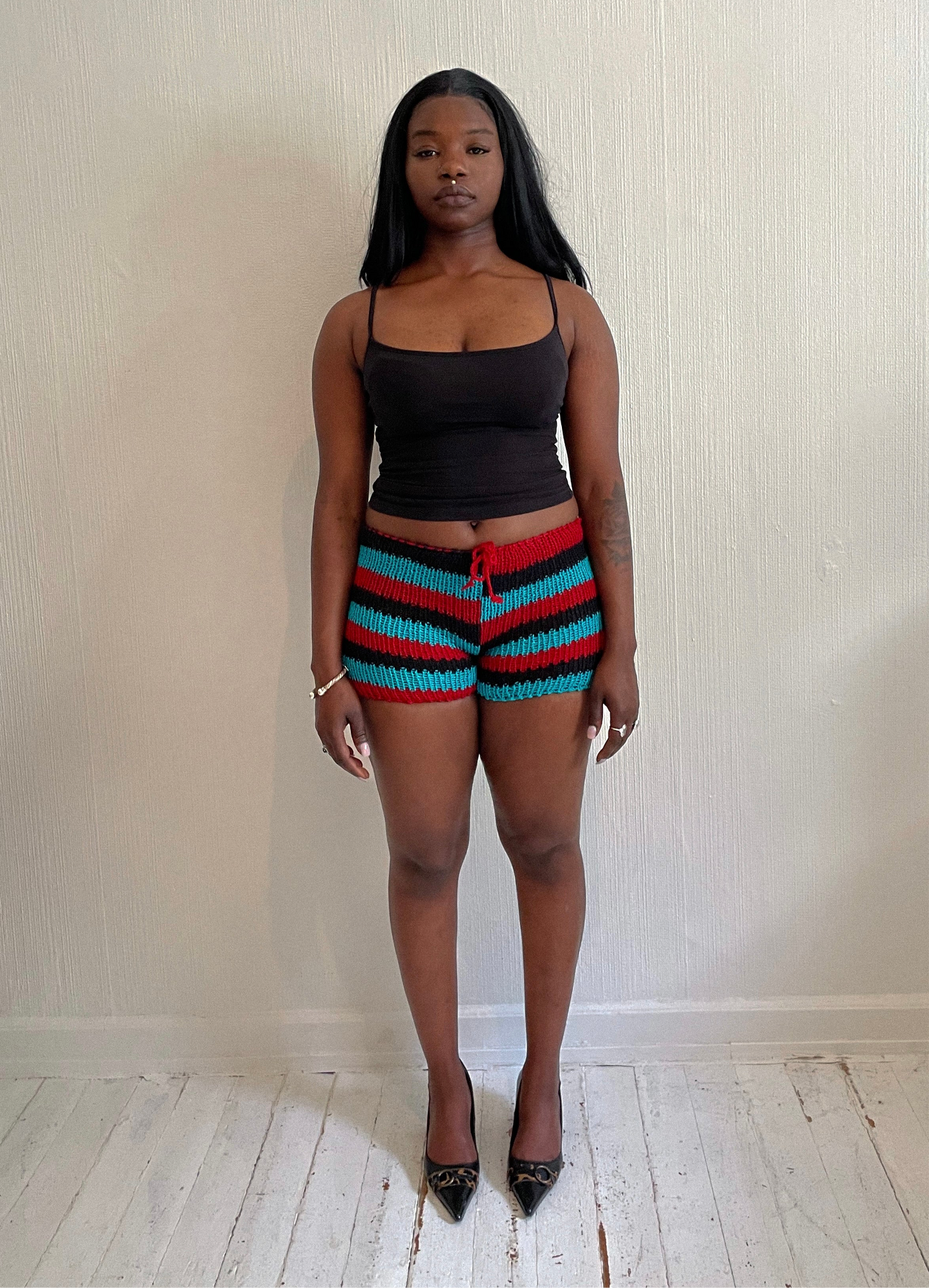 Striped knitted Shorts