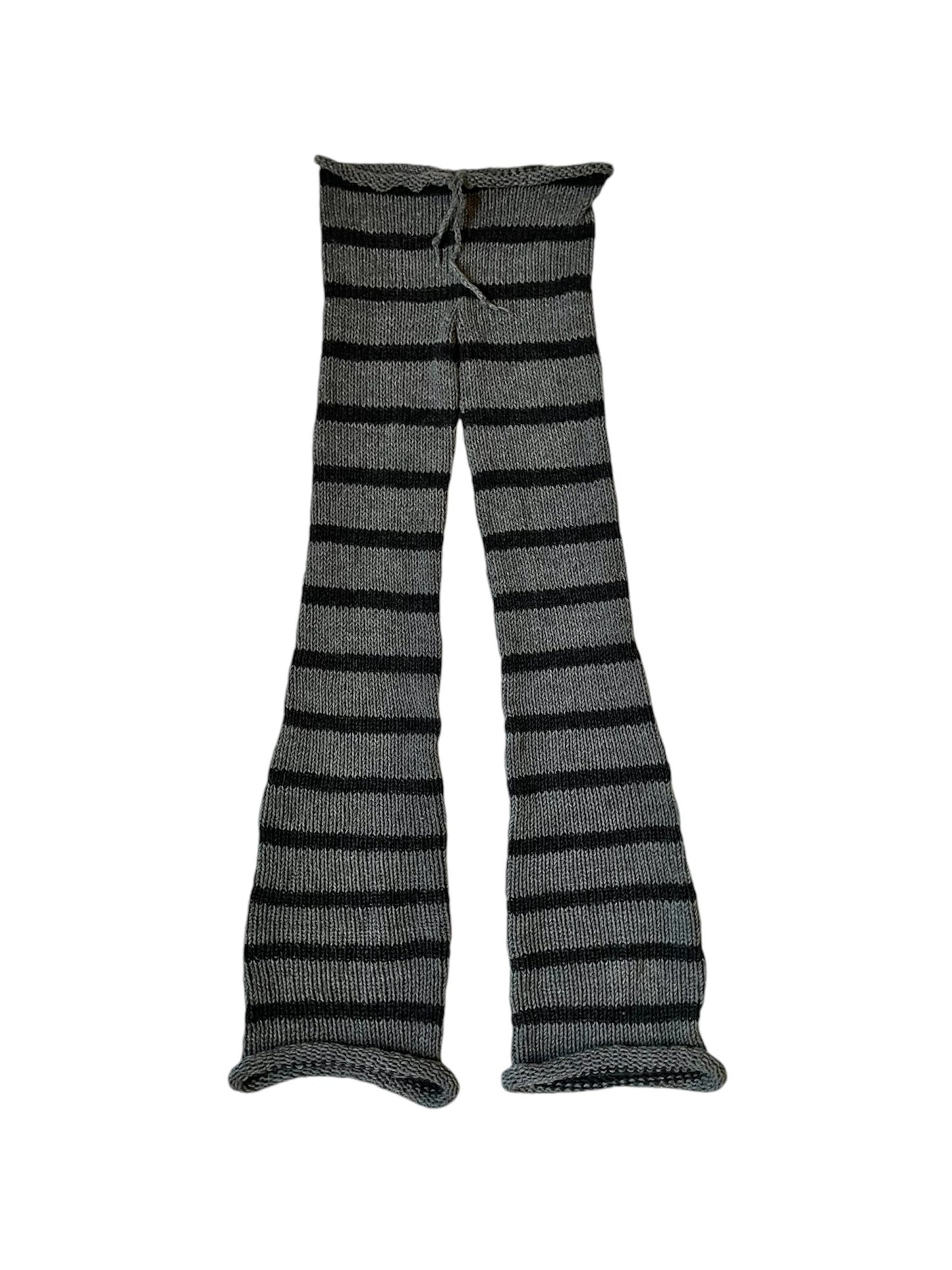 Striped knitted pants